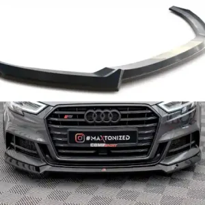 Koupit Online Maxton Design Spoiler předního nárazníku AUDI S3 8V Sportback Facelift V.3 - texturovaný plast AU-S3-3F-SB-FD3T