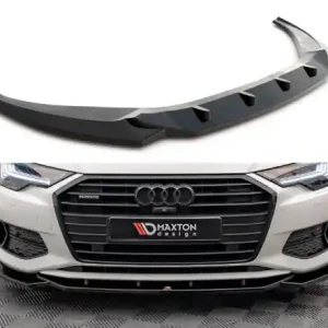 Vysoce Kvalitní Maxton Design Spoiler předního nárazníku AUDI A6 C8 V.1 - karbon AU-A6-C8-FD1C