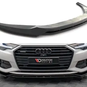 Časově Omezené Maxton Design Spoiler předního nárazníku AUDI A6 C8 V.3 - texturovaný plast AU-A6-C8-FD3T+FD3RT