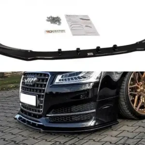 Časově Omezené Maxton Design Spoiler předního nárazníku AUDI S8 D4 Facelift V.1 - texturovaný plast AU-S8-D4-FD1T