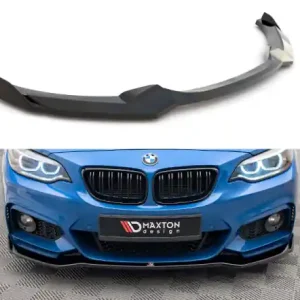 Značkový Maxton Design Spoiler předního nárazníku BMW 2 F22 M-Pack V.1 - texturovaný plast BM-2-22-MPACK-FD1T