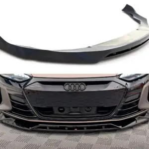 Nová Kolekce Maxton Design Spoiler předního nárazníku AUDI e-tron GT / e-tron RS GT V.2 - černý lesklý lak AU-ETRON-1-RS-FD2G+FD2RG