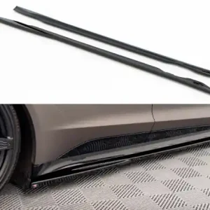 Expresní Doručení Maxton Design Prahové lišty AUDI e-tron GT / e-tron RS GT V.1 - černý lesklý lak AU-ETRON-1-RS-SD1G