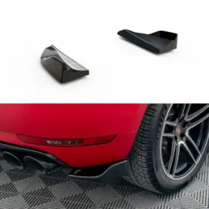 Autentický Maxton Design Boční lišty zadního nárazníku PORSCHE Macan Mk1 Facelift - texturovaný plast PO-MA-1F2-RSD1T