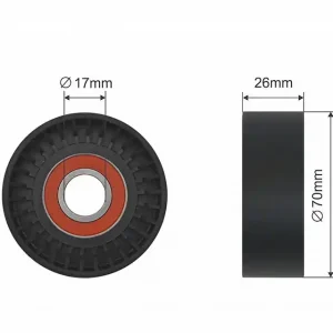 Akce NTY NAPÍNACÍ KLADKA VÍCEDRÁŽKOVÉHO ŘEMEN AUDI A2; SEAT ALTEA, ALTEA XL, AROSA, CORDOBA, CORDOBA VARIO, IBIZA II, IBIZA III, IBIZA IV, IBIZA IV SC, IBIZA IV ST, INCA, LEON, TOLEDO II 1.0-1.6 10.91-