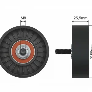 Akce NTY NAPÍNACÍ KLADKA VÍCEDRÁŽKOVÉHO ŘEMEN MERCEDES 124 (C124), 124 T-MODEL (S124), 124 (W124), 190 (W201), G (W461), G (W463), T1 (601), T1 (601, 611), T1 (B601) 1.8/2.0/2.3 04.77-07.00