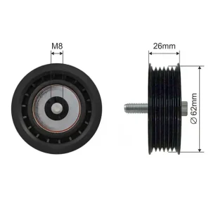 Značkový NTY NAPÍNACÍ KLADKA VÍCEDRÁŽKOVÉHO ŘEMEN MERCEDES C (CL203), C T-MODEL (S203), C T-MODEL (S204), C (W203), C (W204), CLC (CL203), CLK (A209), CLK (C209), CLS (C219), E (A207) 2.1D-5.5 03.99-