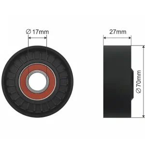 Značkový NTY NAPÍNACÍ KLADKA VÍCEDRÁŽKOVÉHO ŘEMEN TOYOTA RAV4 05-13, TOYOTA AURIS/HYBRID 2012- , LEXUS IS250/220D GSE20 2005-2012, TOYOTA VERSO 2009-