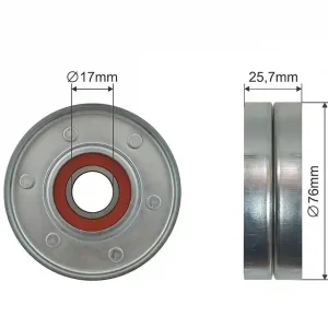 Akce NTY NAPÍNACÍ KLADKA VÍCEDRÁŽKOVÉHO ŘEMEN AUDI A4, A6, A8, ALLROAD, SKODA SUPERB I, VW PASSAT 2.5D 01.97-03.08