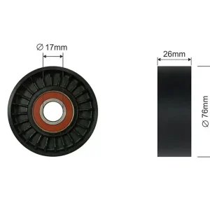 NTY NAPÍNACÍ KLADKA VÍCEDRÁŽKOVÉHO ŘEMEN CHEVROLET CAMARO, BUICK PARK AVENUE, PONTIAC BONNEVILLE 3.8 (76X17X26) 92-02 Autentický