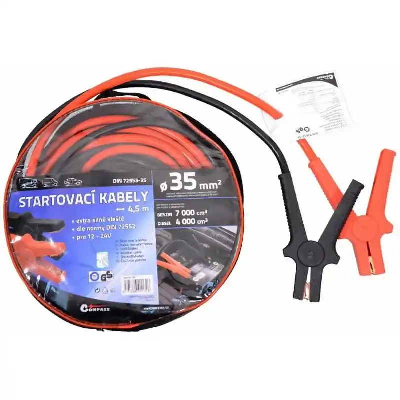 Startovací kabely 35 délka 4,5m TÜV/GSDIN72553 Hit Sezóny