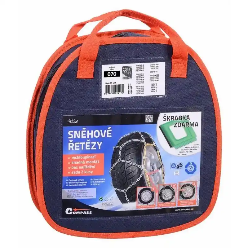 Nová Kolekce Sněhové řetězy X703,0mm 9mm NYLON BAG
