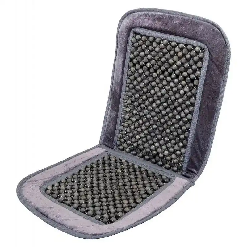 Aktuální Potah sedadla kuličkový s lemem šedý 93x44cm