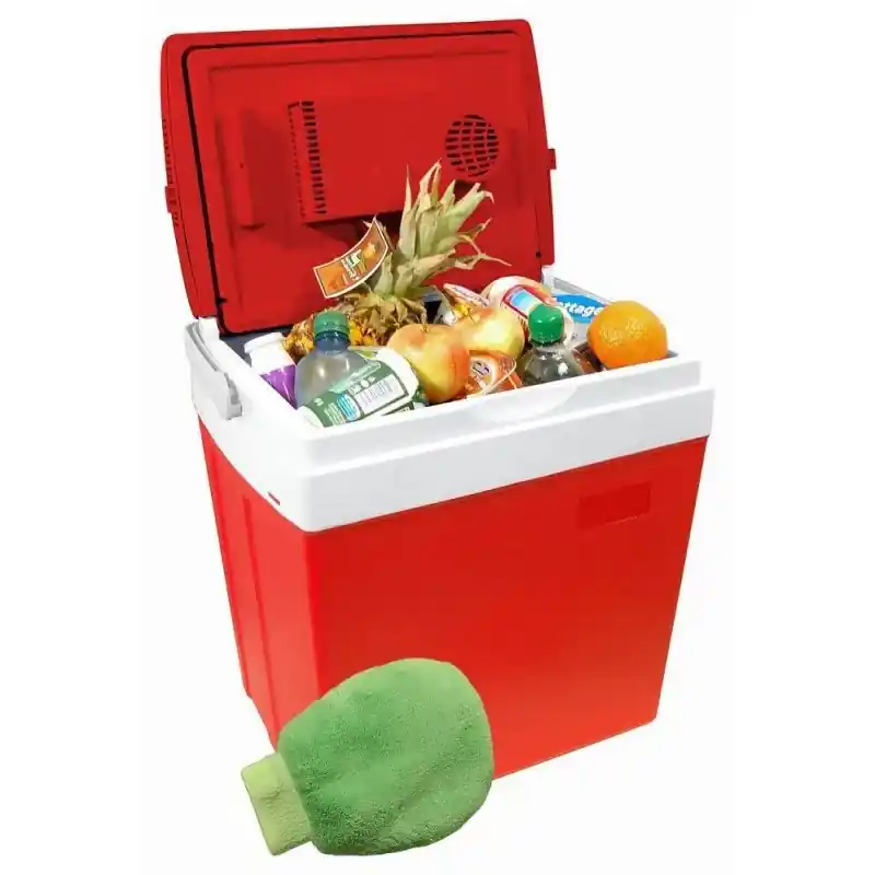 Chladící box30litrů RED 220/12V displej s teplotou Must-Have