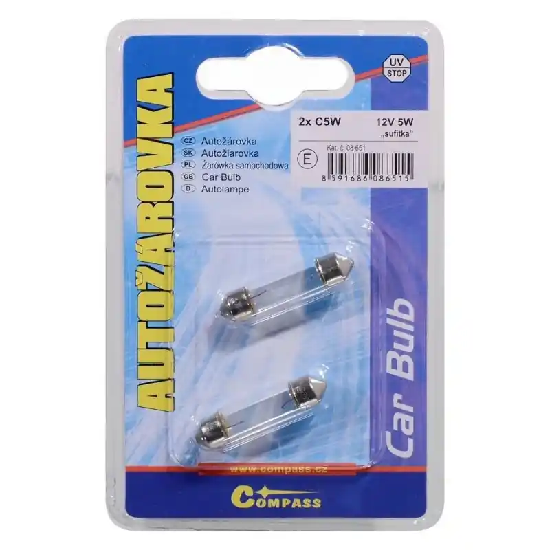 Žárovka 12VC5W5W sufit blister 2ks Časově Omezené