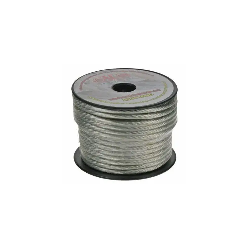 Vysoce Kvalitní Kabel 6 mm, stříbrně transparentní, 25 m bal