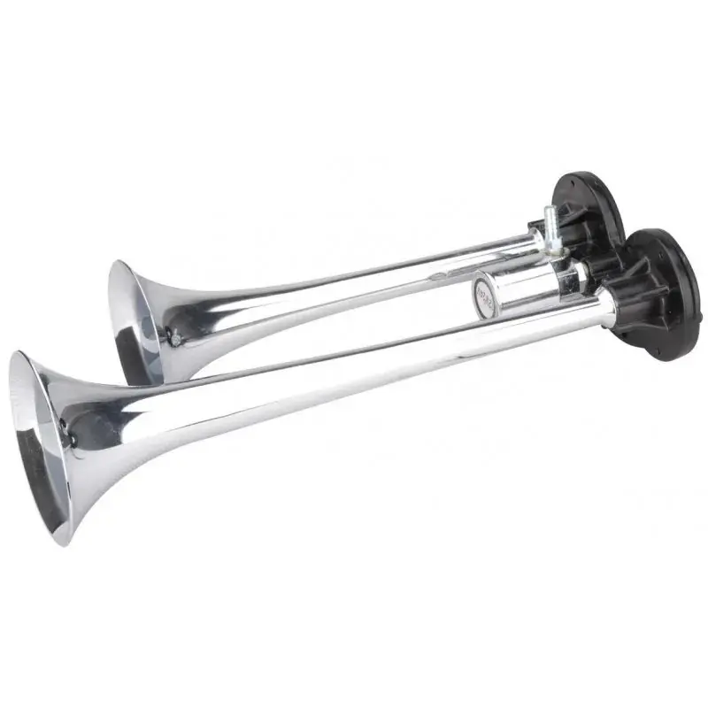 Autentický 2-tónová fanfára 355mm, chromová, bez kompresoru