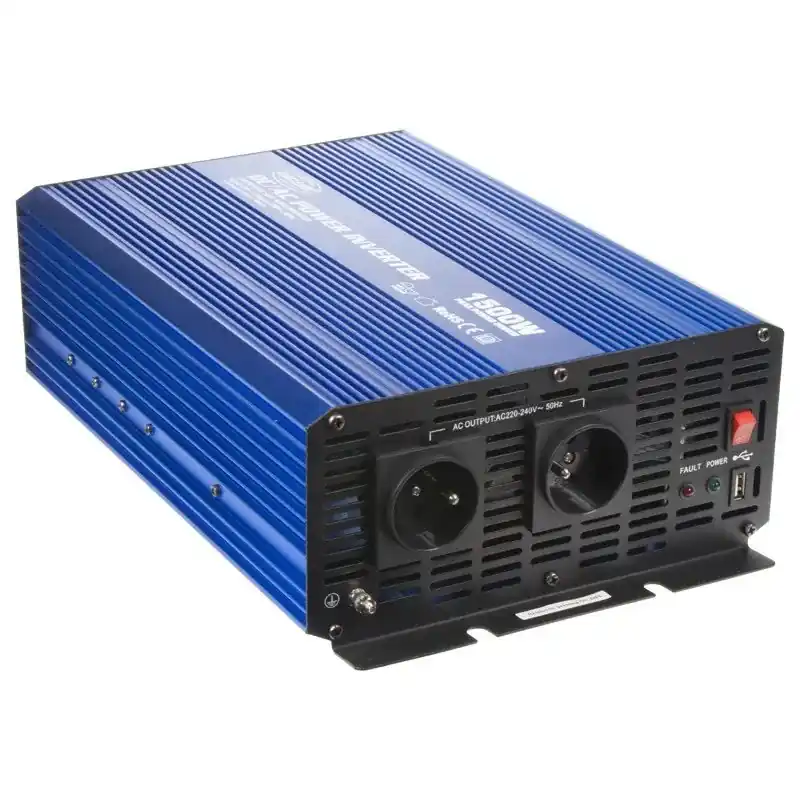 Autentický Sinusový měnič napětí z 24/230V + USB, 1500W
