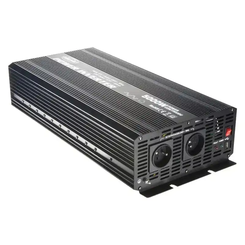 Vrácení Zdarma Měnič napětí z 12/230V + USB, 5000W