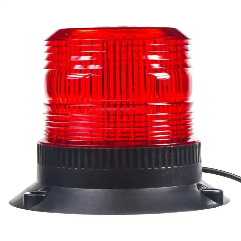 Zábleskový maják, 12-24V, červený magnet, ECE R10 Přímo Od Výrobce