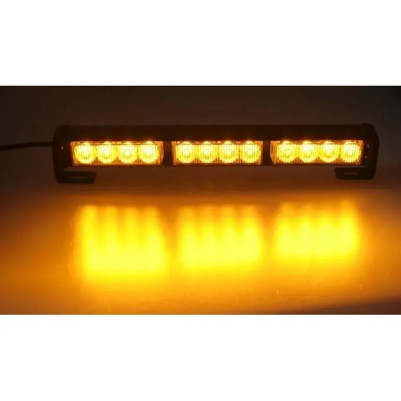 Cenová Bomba LED světelná alej, 12x LED 3W, oranžová 360mm, ECE R10 R65