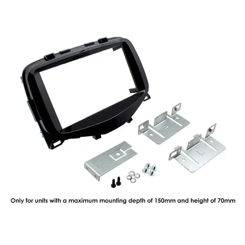 2DIN redukce pro Peugeot 108, Toyota Aygo, Citroën C1 2014- černá Vysoce Kvalitní