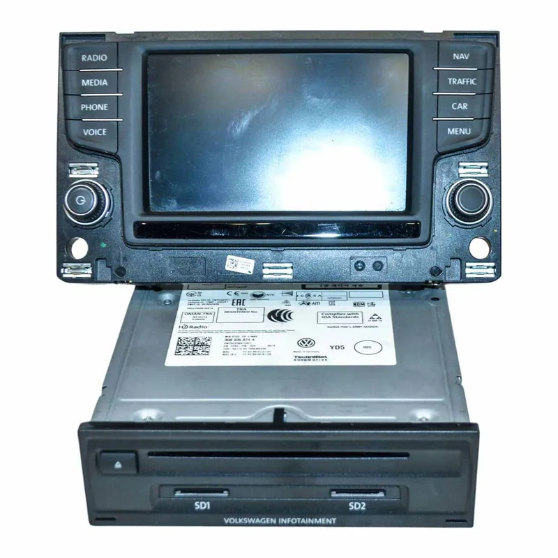 Vysoce Kvalitní rádio + navigace (řidící jednotka a display) VW Golf VII 5G03G0919605D3Q0035874A