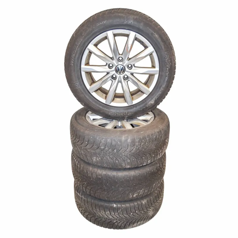 VW Touareg 7P0 lift sada kol s pneu 255/55 R18 8Jx18H2 ET537P6601025AC88Z Poslední Šance